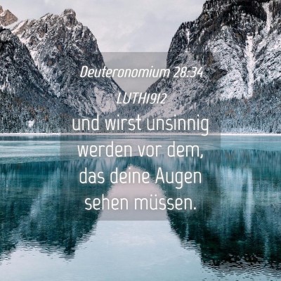 Picture 04 - Deuteronomium 28:34 LUTH1912 - und wirst unsinnig werden vor dem, das deine - Bible Verse Picture