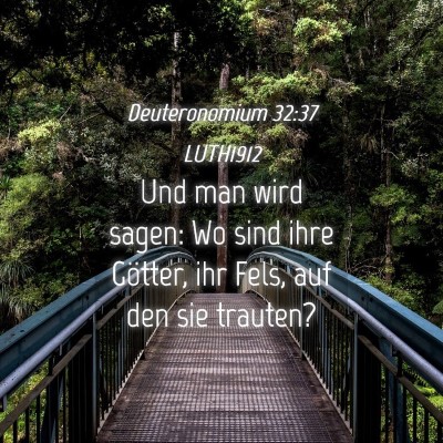 Picture 04 - Deuteronomium 32:37 LUTH1912 - Und man wird sagen: Wo sind ihre Götter, ihr - Bible Verse Picture