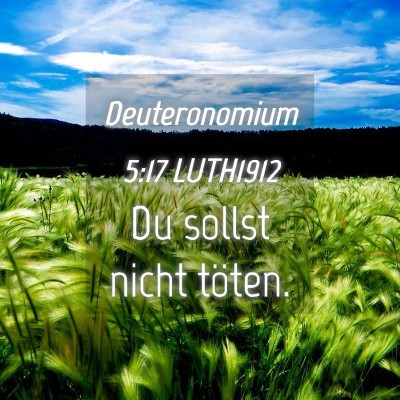 Picture 04 - Deuteronomium 5:17 LUTH1912 - Du sollst nicht - Bible Verse Picture