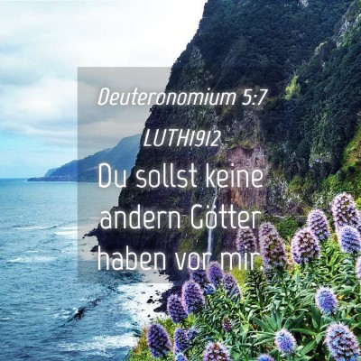 Picture 04 - Deuteronomium 5:7 LUTH1912 - Du sollst keine andern Götter haben vor - Bible Verse Picture