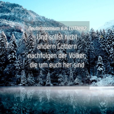 Picture 04 - Deuteronomium 6:14 LUTH1912 - Und sollst nicht andern Göttern nachfolgen der - Bible Verse Picture