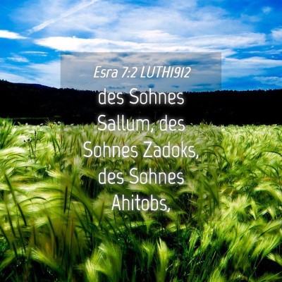 Picture 04 - Esra 7:2 LUTH1912 - des Sohnes Sallum, des Sohnes Zadoks, des Sohnes - Bible Verse Picture