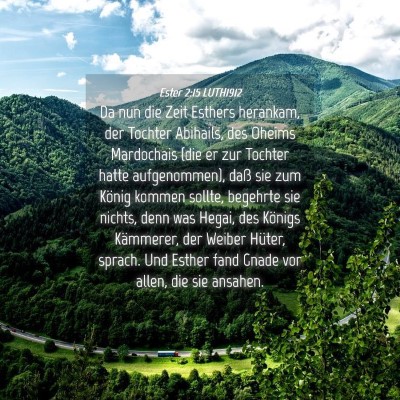Picture 04 - Ester 2:15 LUTH1912 - Da nun die Zeit Esthers herankam, der Tochter - Bible Verse Picture