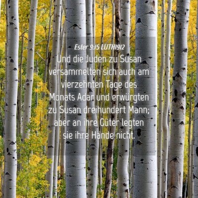 Picture 04 - Ester 9:15 LUTH1912 - Und die Juden zu Susan versammelten sich auch am - Bible Verse Picture