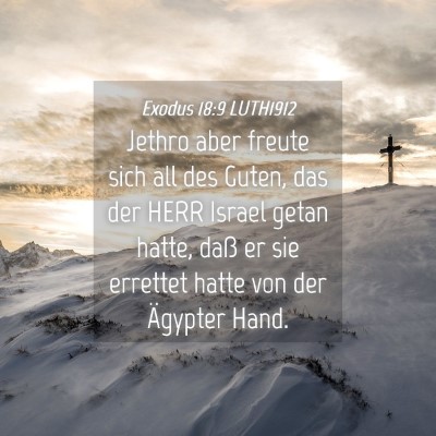 Picture 04 - Exodus 18:9 LUTH1912 - Jethro aber freute sich all des Guten, das der - Bible Verse Picture