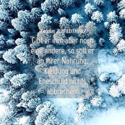 Picture 04 - Exodus 21:10 LUTH1912 - Gibt er ihm aber noch eine andere, so soll er an - Bible Verse Picture