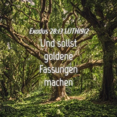 Picture 04 - Exodus 28:13 LUTH1912 - Und sollst goldene Fassungen - Bible Verse Picture