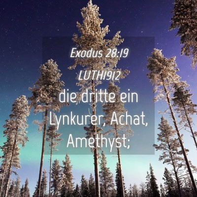 Picture 04 - Exodus 28:19 LUTH1912 - die dritte ein Lynkurer, Achat, - Bible Verse Picture