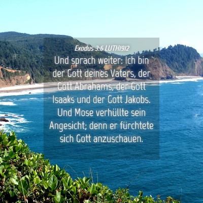 Picture 04 - Exodus 3:6 LUTH1912 - Und sprach weiter: Ich bin der Gott deines - Bible Verse Picture