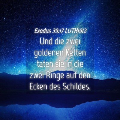 Picture 04 - Exodus 39:17 LUTH1912 - Und die zwei goldenen Ketten taten sie in die - Bible Verse Picture