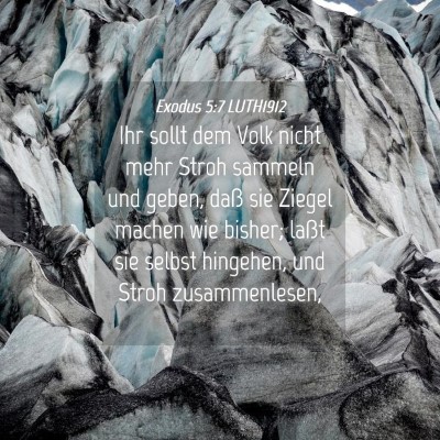 Picture 04 - Exodus 5:7 LUTH1912 - Ihr sollt dem Volk nicht mehr Stroh sammeln und - Bible Verse Picture
