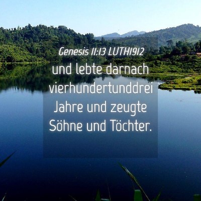 Picture 04 - Genesis 11:13 LUTH1912 - und lebte darnach vierhundertunddrei Jahre und - Bible Verse Picture
