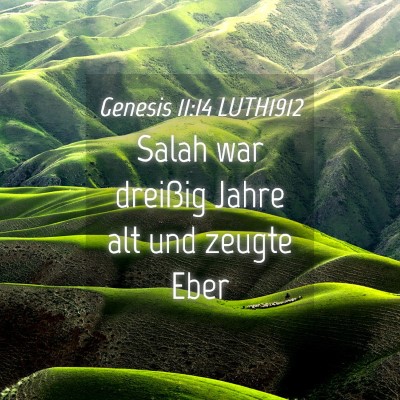 Picture 04 - Genesis 11:14 LUTH1912 - Salah war dreißig Jahre alt und zeugte - Bible Verse Picture