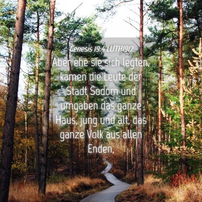 Picture 04 - Genesis 19:4 LUTH1912 - Aber ehe sie sich legten, kamen die Leute der - Bible Verse Picture