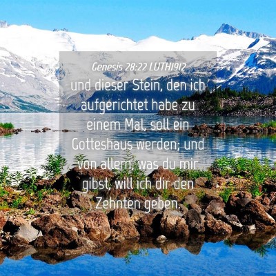 Picture 04 - Genesis 28:22 LUTH1912 - und dieser Stein, den ich aufgerichtet habe zu - Bible Verse Picture