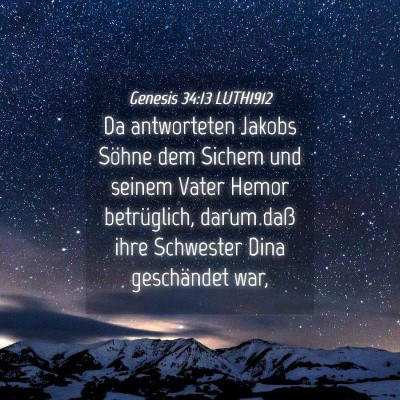 Picture 04 - Genesis 34:13 LUTH1912 - Da antworteten Jakobs Söhne dem Sichem und - Bible Verse Picture