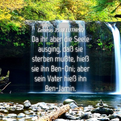 Picture 04 - Genesis 35:18 LUTH1912 - Da ihr aber die Seele ausging, daß sie sterben - Bible Verse Picture