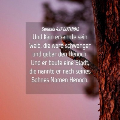 Picture 04 - Genesis 4:17 LUTH1912 - Und Kain erkannte sein Weib, die ward schwanger - Bible Verse Picture