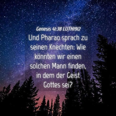 Picture 04 - Genesis 41:38 LUTH1912 - Und Pharao sprach zu seinen Knechten: Wie - Bible Verse Picture