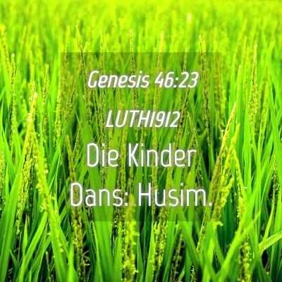 Picture 04 - Genesis 46:23 LUTH1912 - Die Kinder Dans: - Bible Verse Picture
