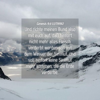 Picture 04 - Genesis 9:11 LUTH1912 - Und richte meinen Bund also mit euch auf, daß - Bible Verse Picture