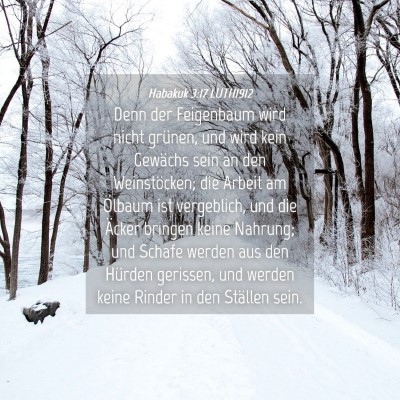 Picture 04 - Habakuk 3:17 LUTH1912 - Denn der Feigenbaum wird nicht grünen, und wird - Bible Verse Picture