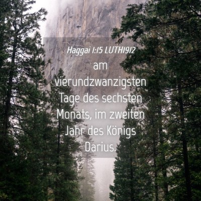 Picture 04 - Haggai 1:15 LUTH1912 - am vierundzwanzigsten Tage des sechsten Monats, - Bible Verse Picture