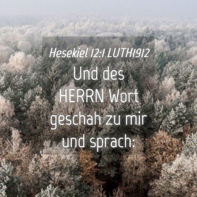 Picture 04 - Hesekiel 12:1 LUTH1912 - Und des HERRN Wort geschah zu mir und - Bible Verse Picture