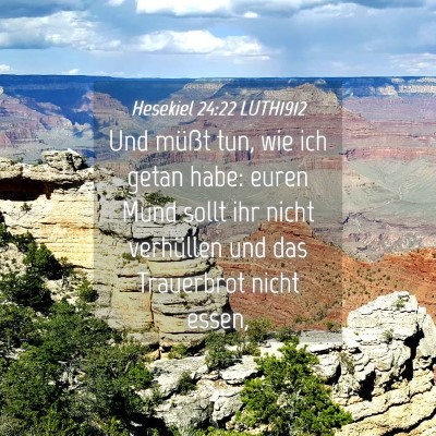 Picture 04 - Hesekiel 24:22 LUTH1912 - Und müßt tun, wie ich getan habe: euren Mund - Bible Verse Picture
