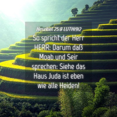 Picture 04 - Hesekiel 25:8 LUTH1912 - So spricht der Herr HERR: Darum daß Moab und - Bible Verse Picture
