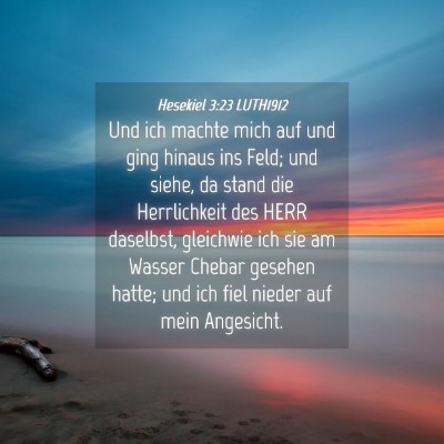 Picture 04 - Hesekiel 3:23 LUTH1912 - Und ich machte mich auf und ging hinaus ins Feld; - Bible Verse Picture