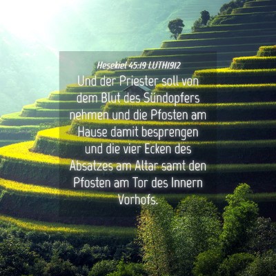Picture 04 - Hesekiel 45:19 LUTH1912 - Und der Priester soll von dem Blut des - Bible Verse Picture