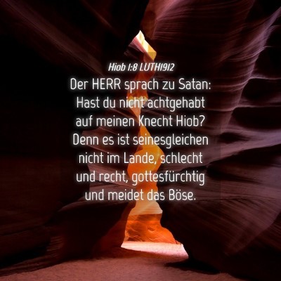 Picture 04 - Hiob 1:8 LUTH1912 - Der HERR sprach zu Satan: Hast du nicht - Bible Verse Picture