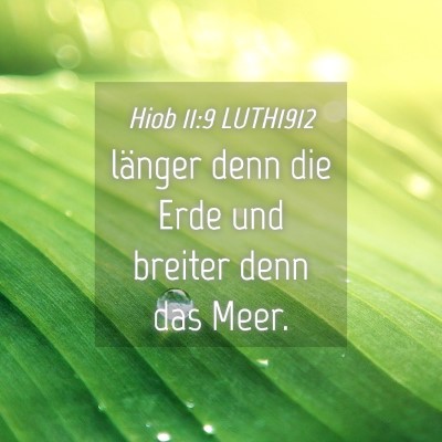 Picture 04 - Hiob 11:9 LUTH1912 - länger denn die Erde und breiter denn das - Bible Verse Picture