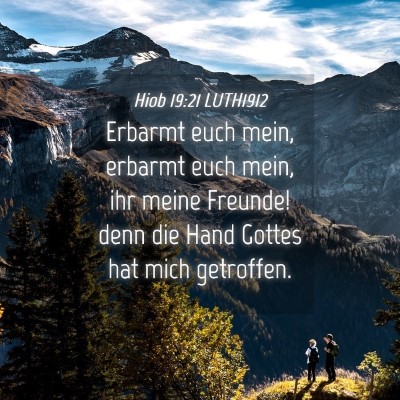 Picture 04 - Hiob 19:21 LUTH1912 - Erbarmt euch mein, erbarmt euch mein, ihr meine - Bible Verse Picture