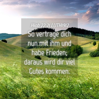 Picture 04 - Hiob 22:21 LUTH1912 - So vertrage dich nun mit ihm und habe Frieden; - Bible Verse Picture