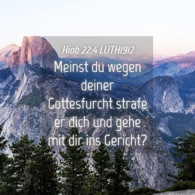 Picture 04 - Hiob 22:4 LUTH1912 - Meinst du wegen deiner Gottesfurcht strafe er - Bible Verse Picture