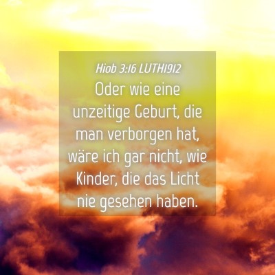 Picture 04 - Hiob 3:16 LUTH1912 - Oder wie eine unzeitige Geburt, die man verborgen - Bible Verse Picture