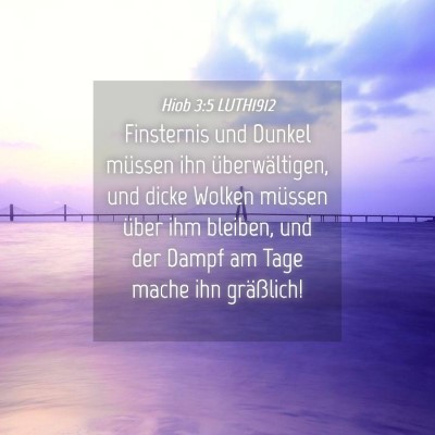 Picture 04 - Hiob 3:5 LUTH1912 - Finsternis und Dunkel müssen ihn überwältigen, - Bible Verse Picture