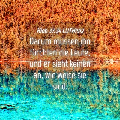 Picture 04 - Hiob 37:24 LUTH1912 - Darum müssen ihn fürchten die Leute; und er - Bible Verse Picture
