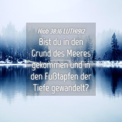 Picture 04 - Hiob 38:16 LUTH1912 - Bist du in den Grund des Meeres gekommen und in - Bible Verse Picture