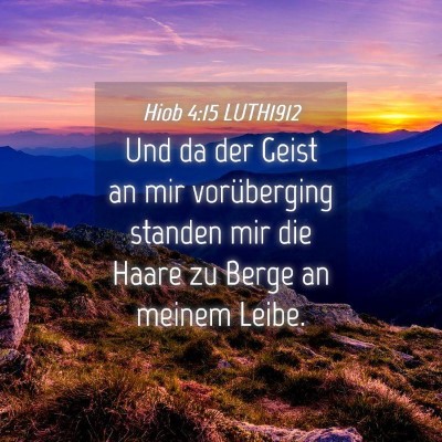 Picture 04 - Hiob 4:15 LUTH1912 - Und da der Geist an mir vorüberging standen mir - Bible Verse Picture
