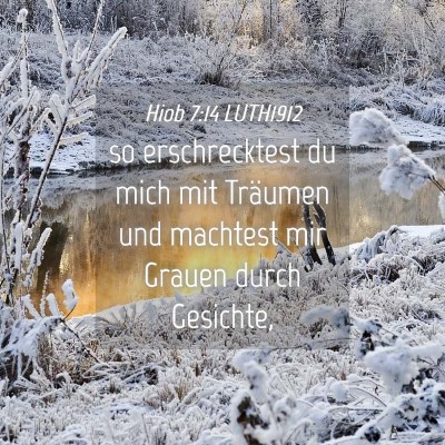 Picture 04 - Hiob 7:14 LUTH1912 - so erschrecktest du mich mit Träumen und - Bible Verse Picture