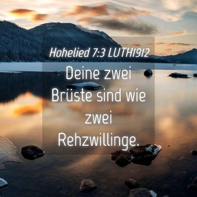 Picture 04 - Hohelied 7:3 LUTH1912 - Deine zwei Brüste sind wie zwei - Bible Verse Picture