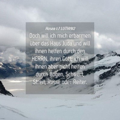 Picture 04 - Hosea 1:7 LUTH1912 - Doch will ich mich erbarmen über das Haus Juda - Bible Verse Picture