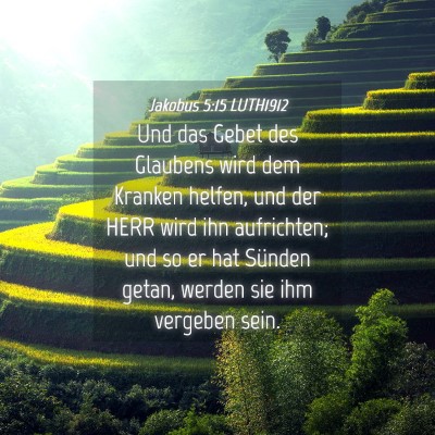 Picture 04 - Jakobus 5:15 LUTH1912 - Und das Gebet des Glaubens wird dem Kranken - Bible Verse Picture