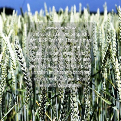 Picture 04 - Jeremia 19:11 LUTH1912 - und sprich zu ihnen: So spricht der HERR Zebaoth: - Bible Verse Picture