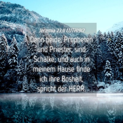 Picture 04 - Jeremia 23:11 LUTH1912 - Denn beide, Propheten und Priester, sind - Bible Verse Picture