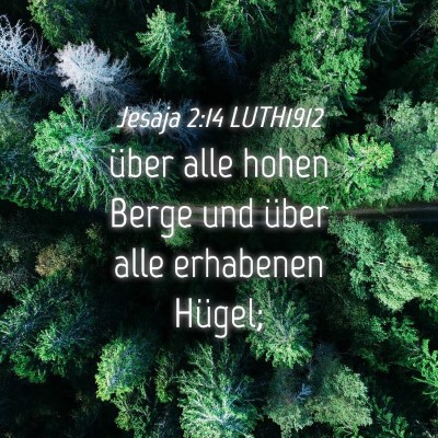 Picture 04 - Jesaja 2:14 LUTH1912 - über alle hohen Berge und über alle erhabenen - Bible Verse Picture
