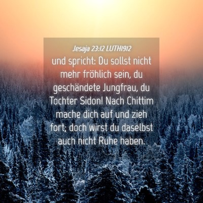 Picture 04 - Jesaja 23:12 LUTH1912 - und spricht: Du sollst nicht mehr fröhlich sein, - Bible Verse Picture